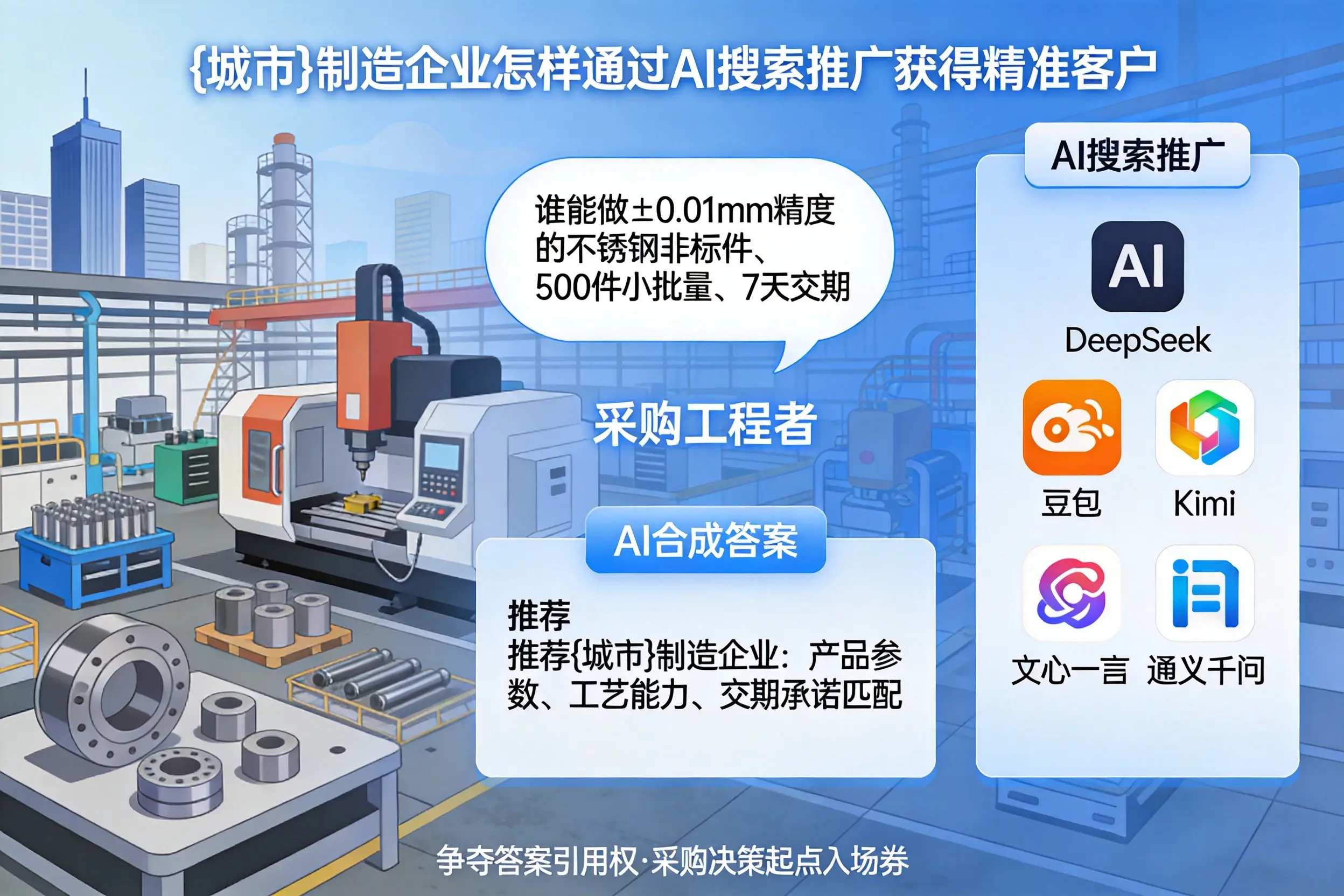 屯昌制造企业怎样通过AI搜索推广获得精准客户