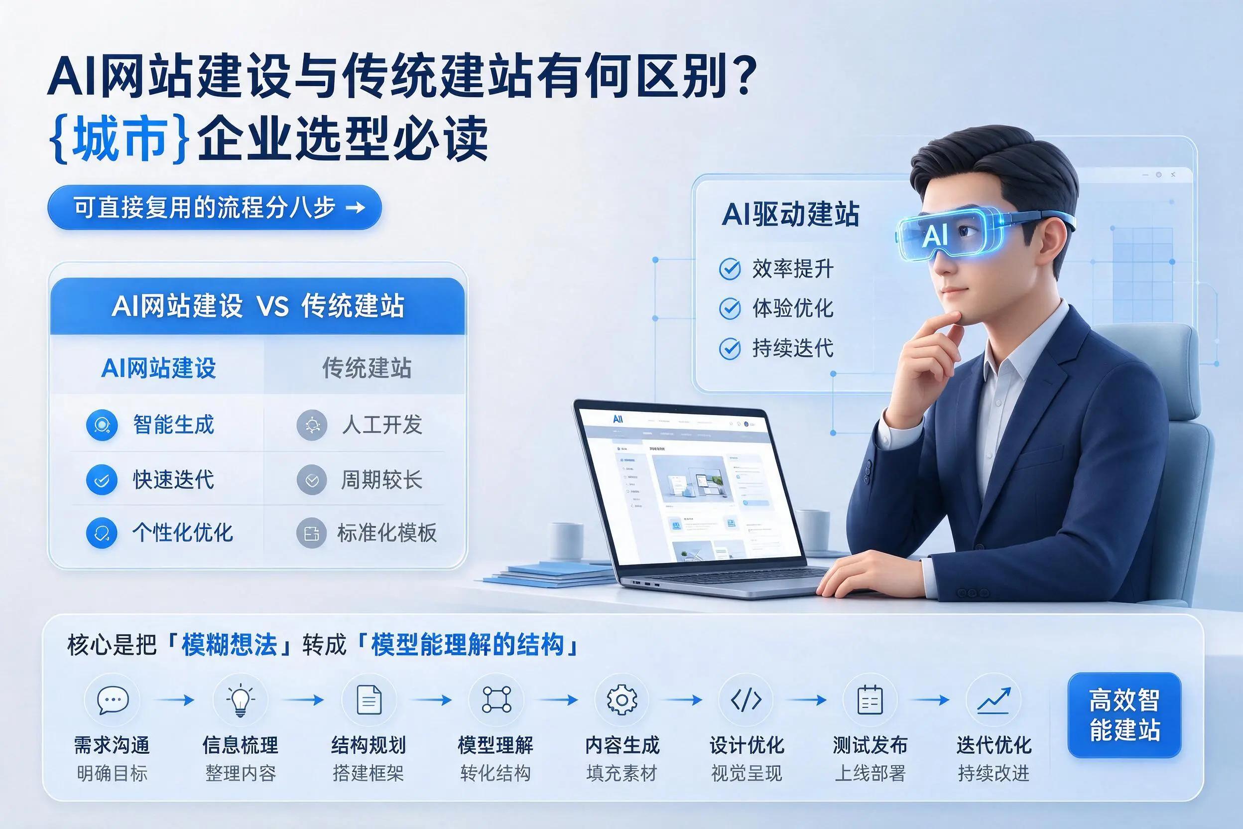 AI网站建设与传统建站有何区别?屯昌企业选型必读
