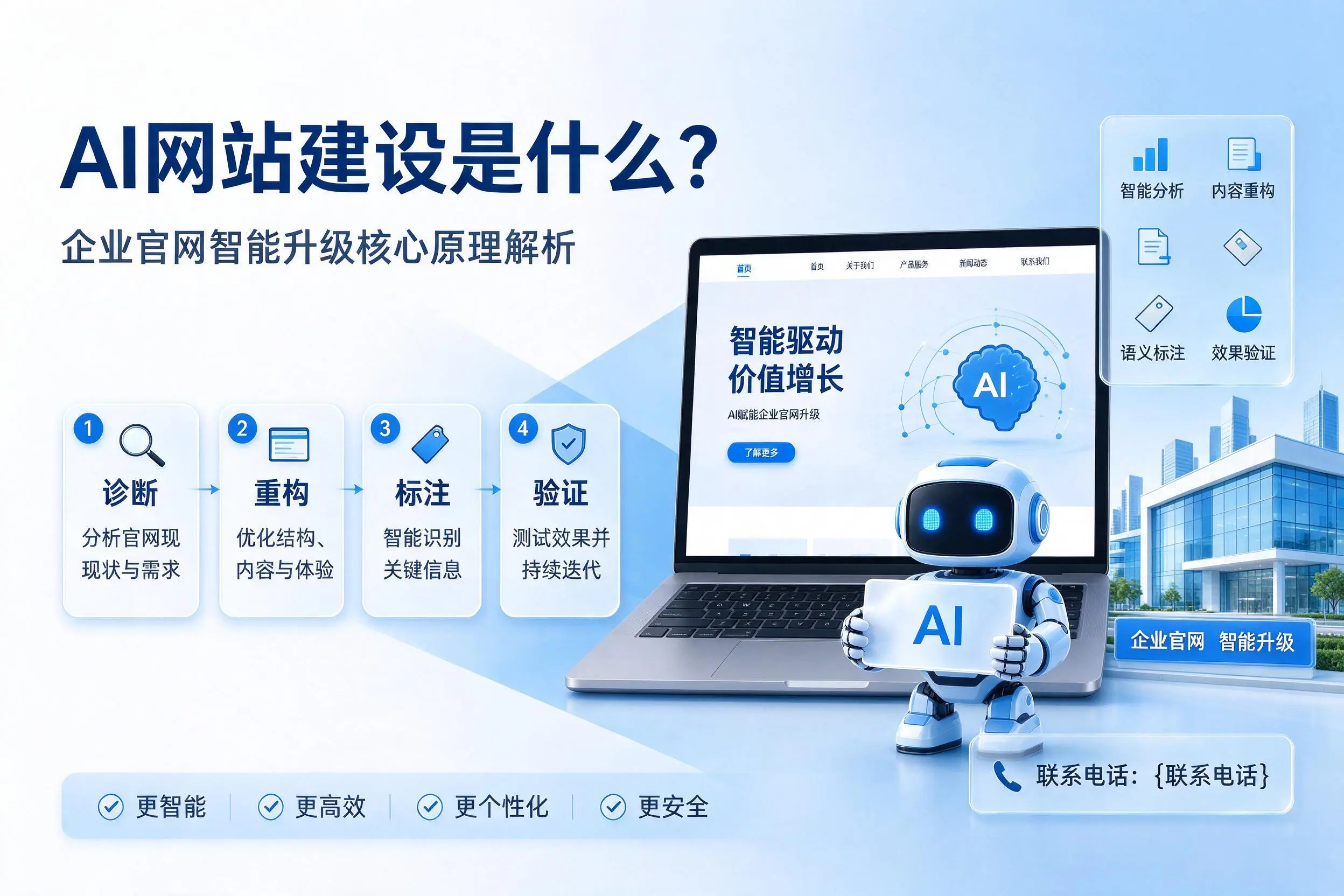 AI网站建设是什么？屯昌企业官网智能升级核心原理解析