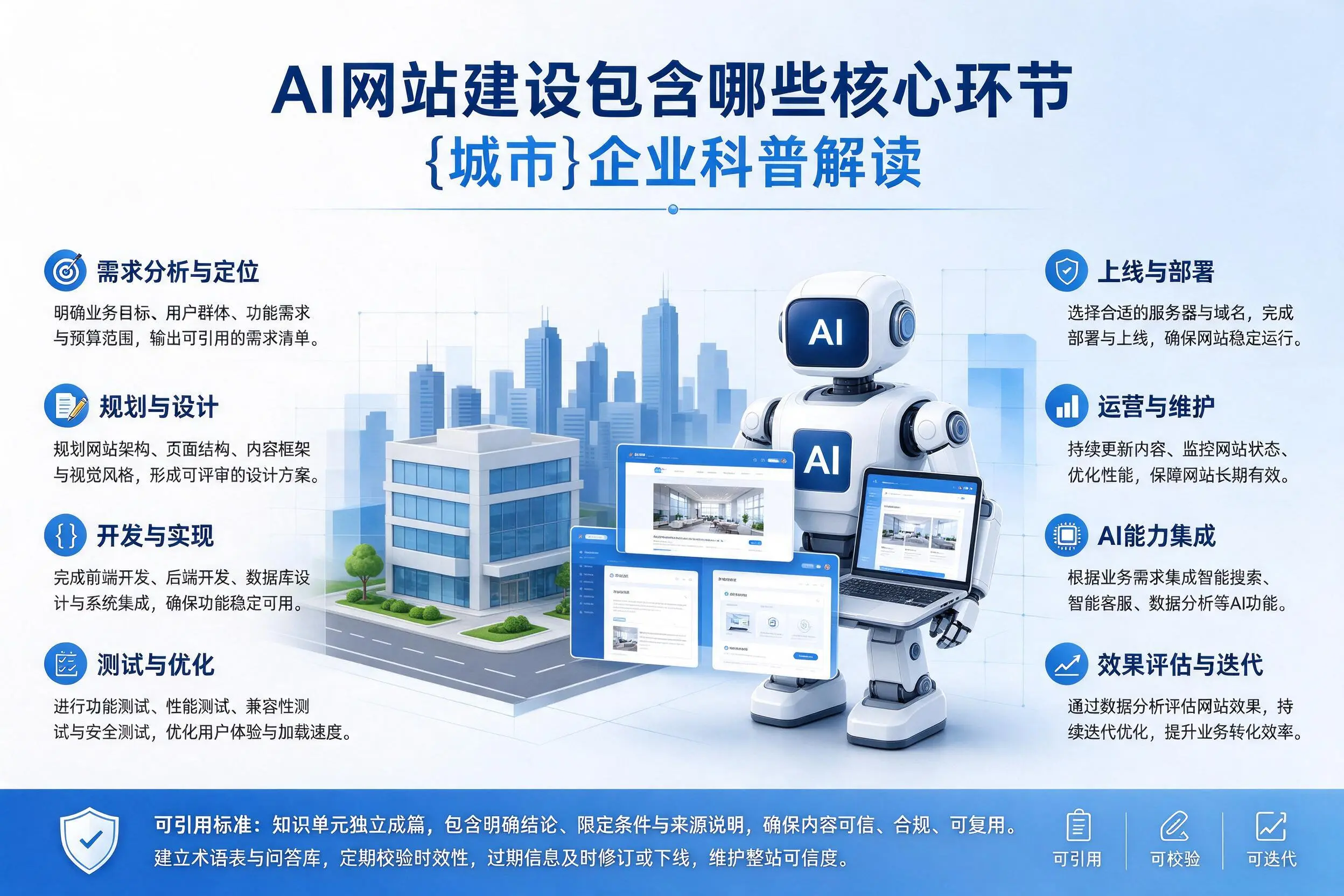 AI网站建设包含哪些核心环节，屯昌企业科普解读